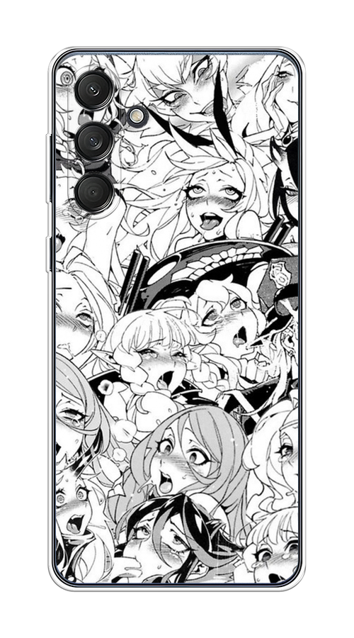 

Чехол на Samsung Galaxy M55 "Ахегао манга тян", Черный;белый;серый, 2109650-1