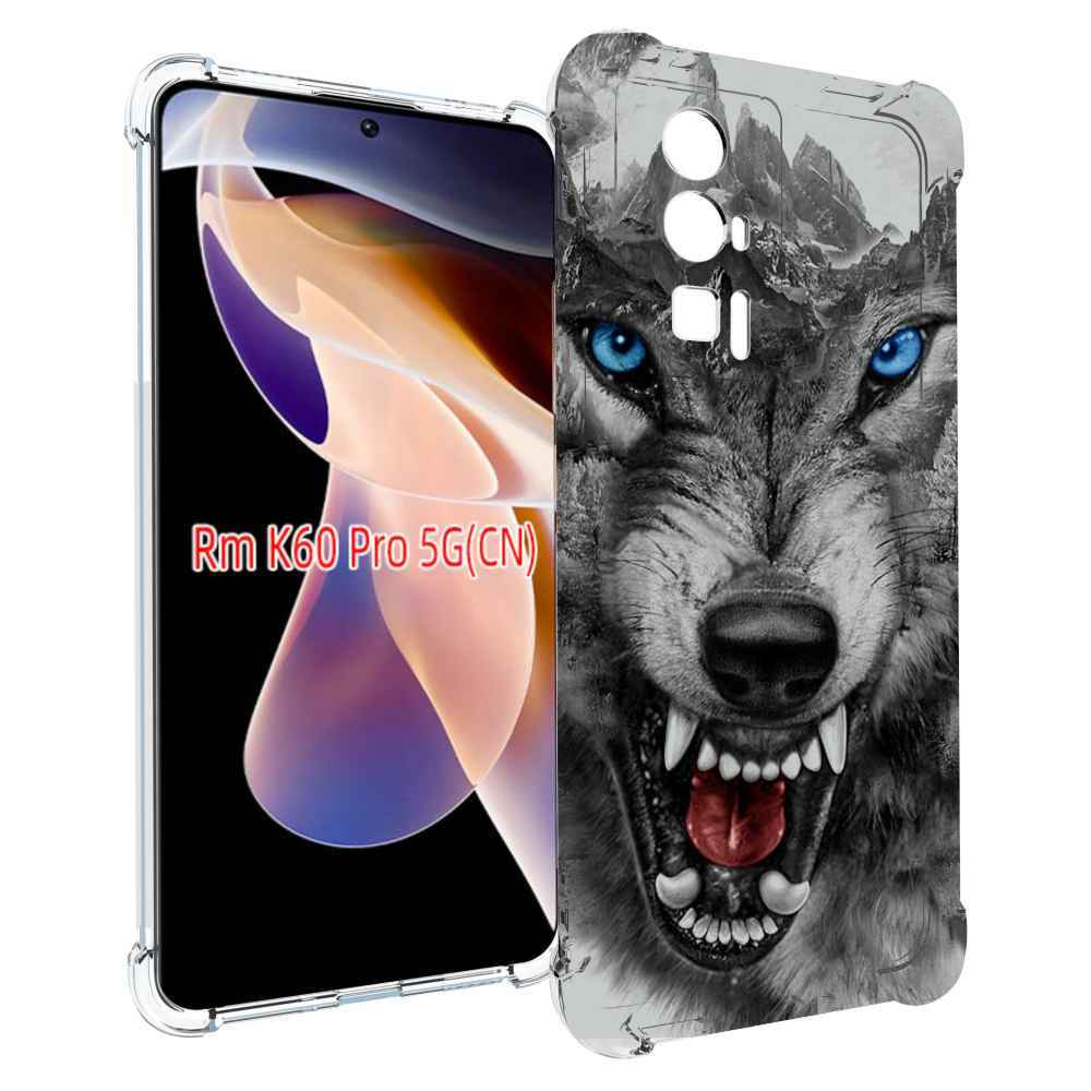 

Чехол MyPads Волк-частица мужской для Xiaomi Redmi K60 Pro, Прозрачный, Tocco