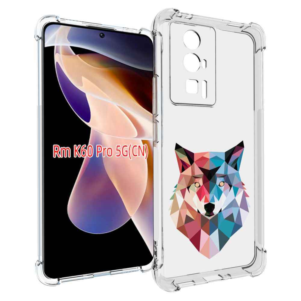 

Чехол MyPads Геометрический-волк для Xiaomi Redmi K60 Pro, Прозрачный, Tocco