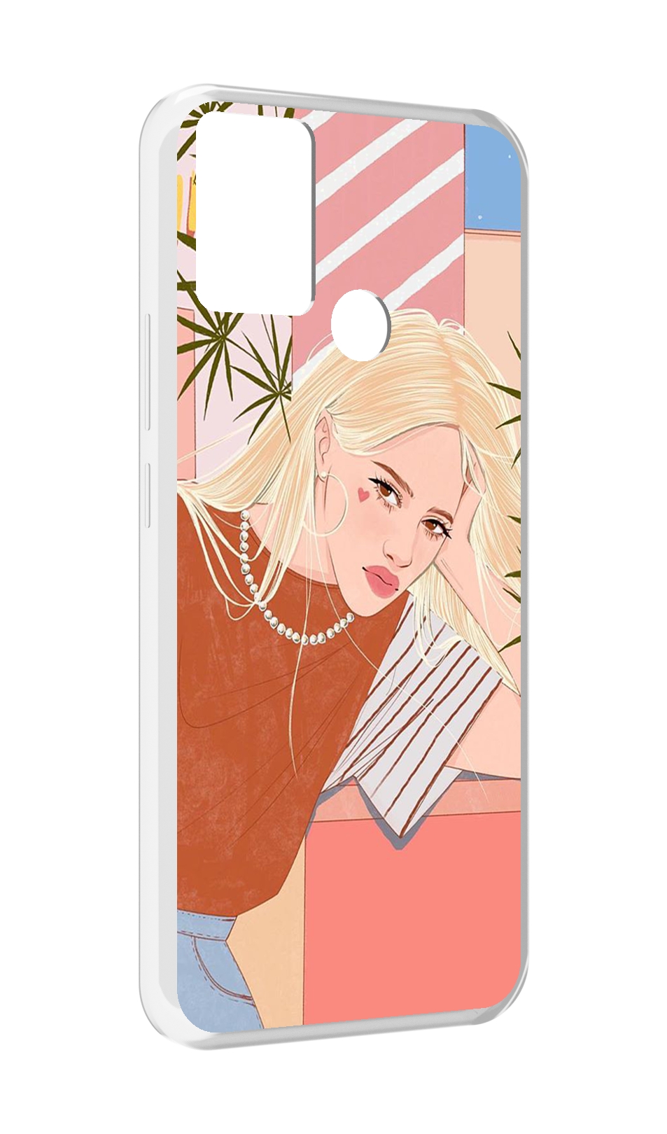 

Чехол MyPads летняя-девочка женский для Infinix Hot 11 Play, Прозрачный, Tocco