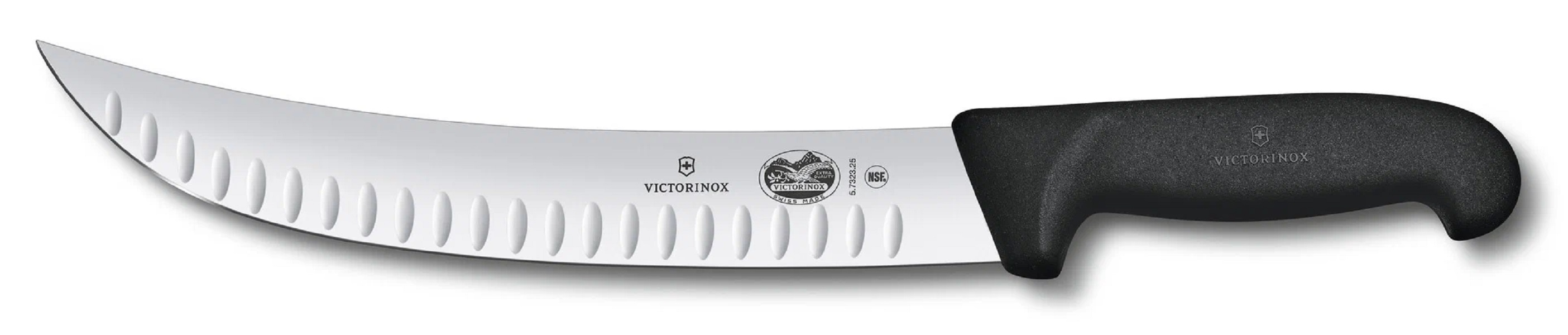 

Нож кухонный Victorinox Fibrox разделочный лезв.250мм черный