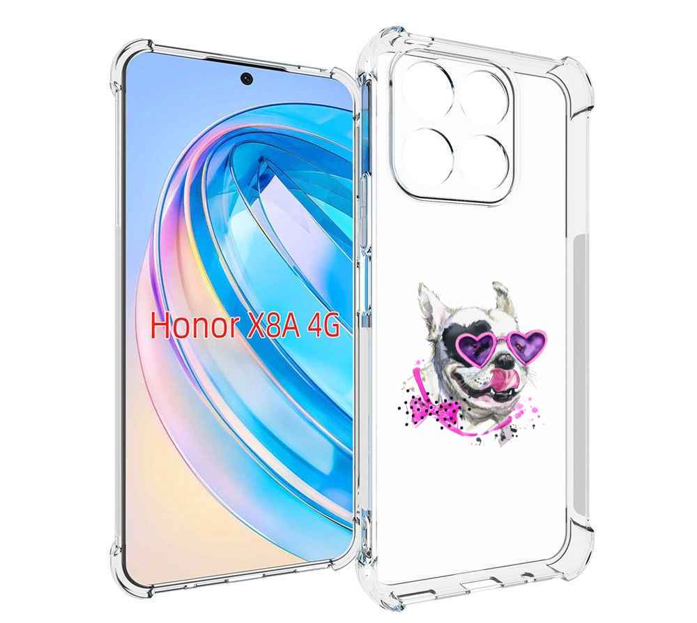 

Чехол MyPads акварельный пёс для Honor X8a, Tocco