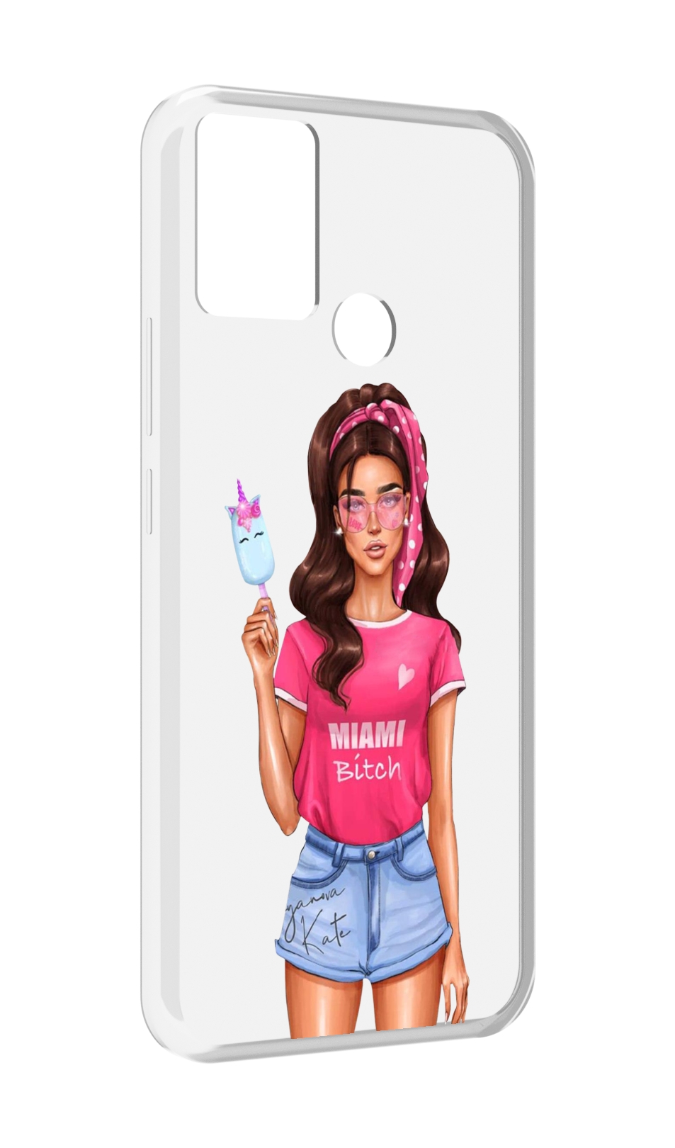

Чехол MyPads майами-битч женский для Infinix Hot 11 Play, Прозрачный, Tocco