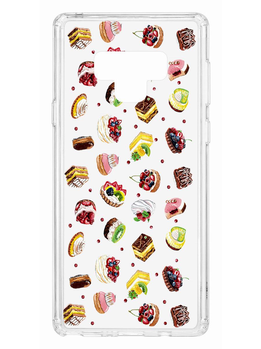 

Чехол на Samsung Galaxy Note 9 с принтом Kruche Print Cake,противоударный бампер, Прозрачный;коричневый;желтый;розовый, Самсунг Галакси Нот 9