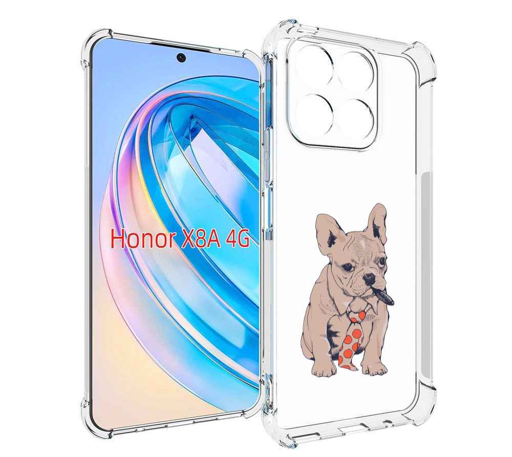 

Чехол MyPads бульдог с сигарой для Honor X8a, Tocco