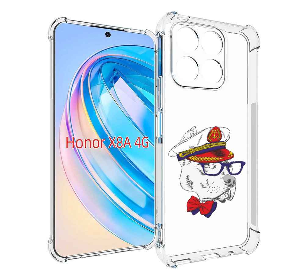 

Чехол MyPads бульдог для Honor X8a, Tocco
