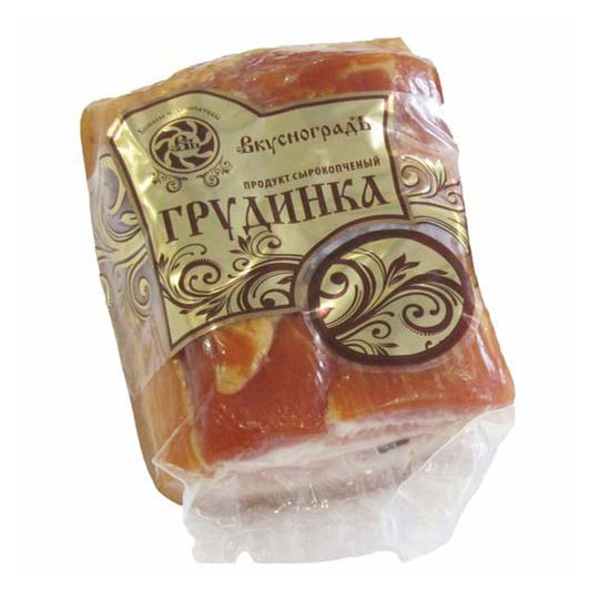 

Грудинка Вкусноградъ сырокопченая