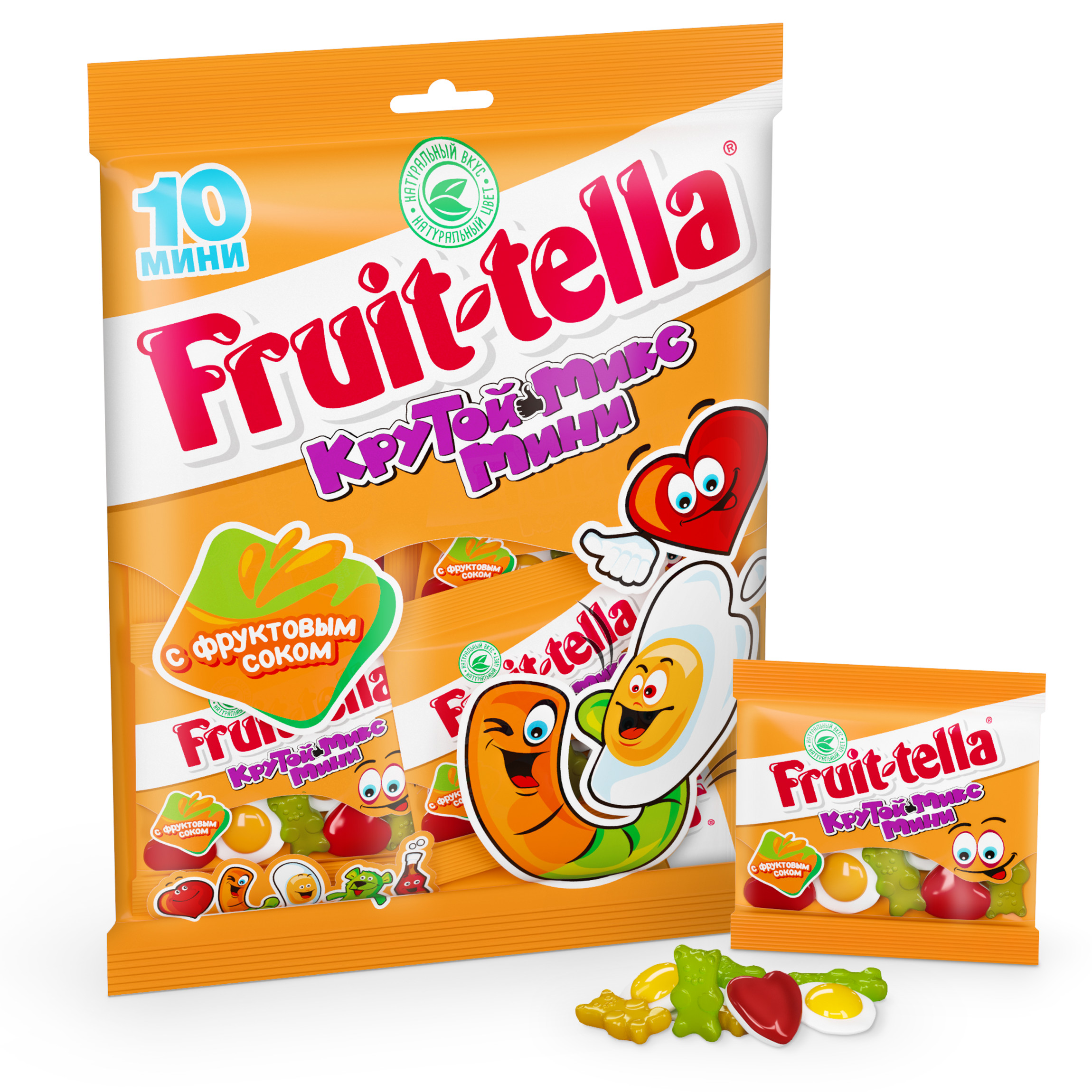 фото Жевательный мармелад fruittella крутой микс мини 20 г fruit-tella