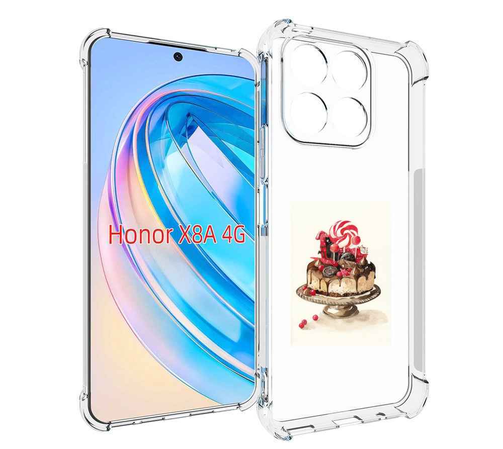

Чехол MyPads вкусный торт для Honor X8a, Tocco