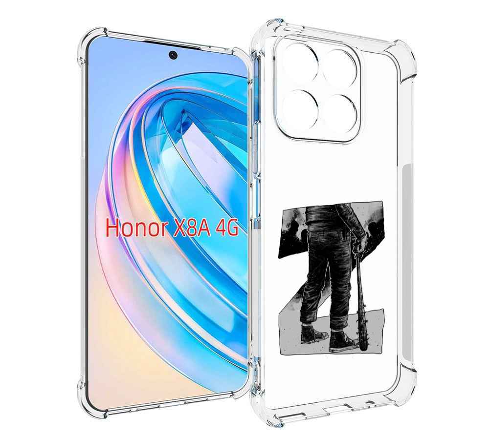 

Чехол MyPads воин черно белый для Honor X8a, Tocco
