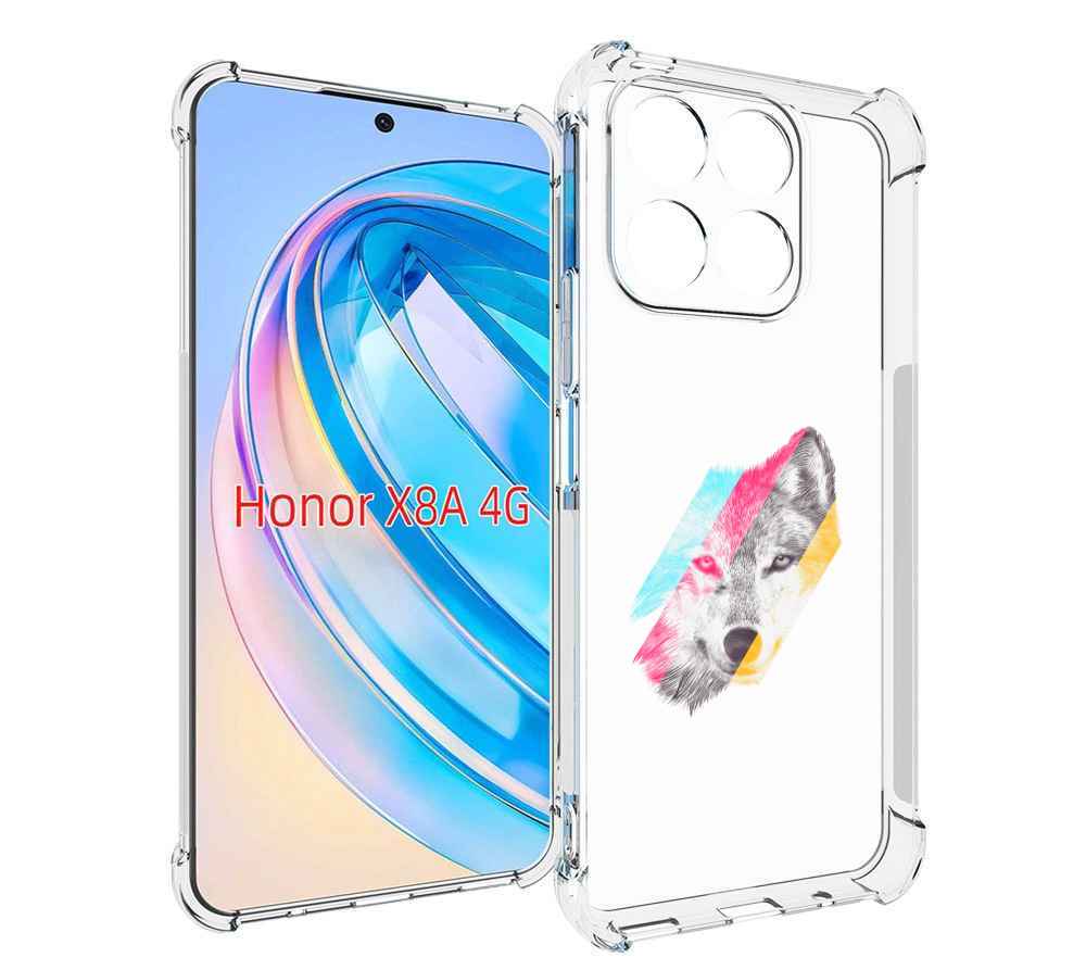 

Чехол MyPads волк градиент для Honor X8a, Tocco