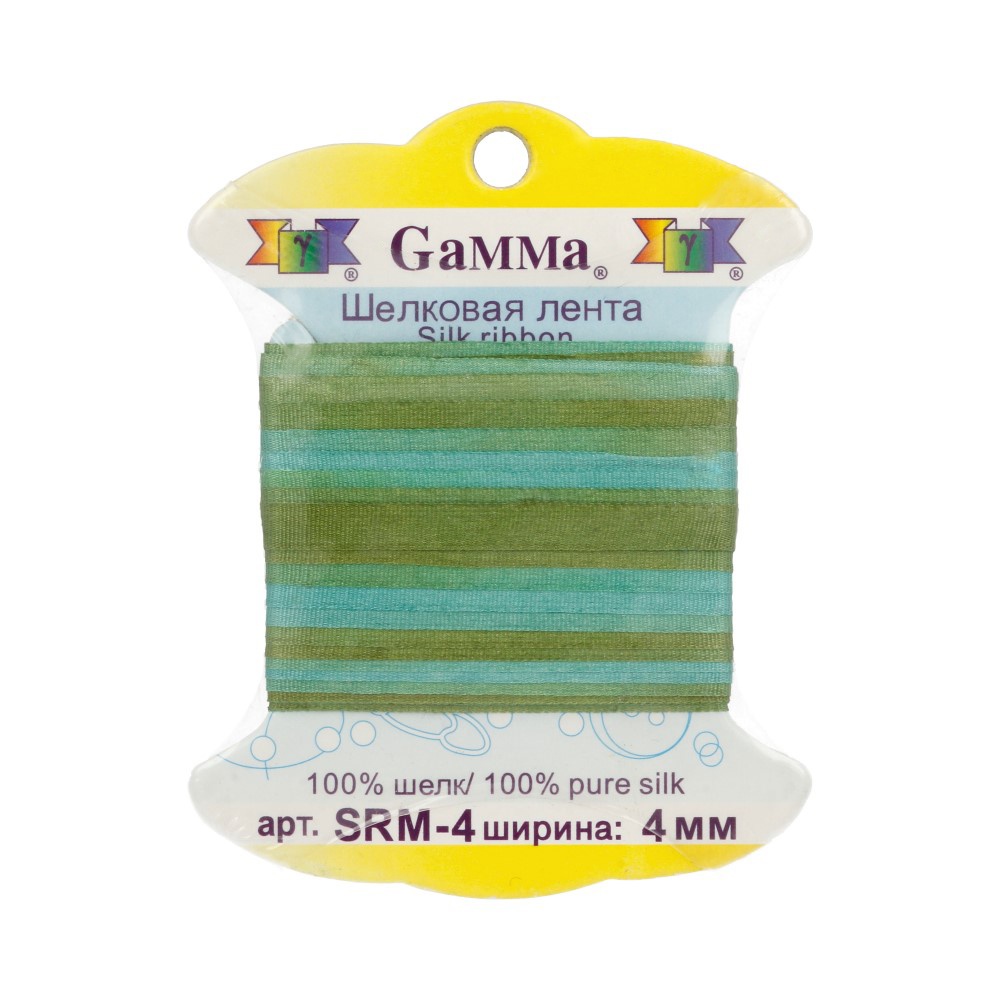 

Gamma шелковая, 4 мм, 9,1 +/- 0,5 м, M109, цвет ментоловый и зеленый