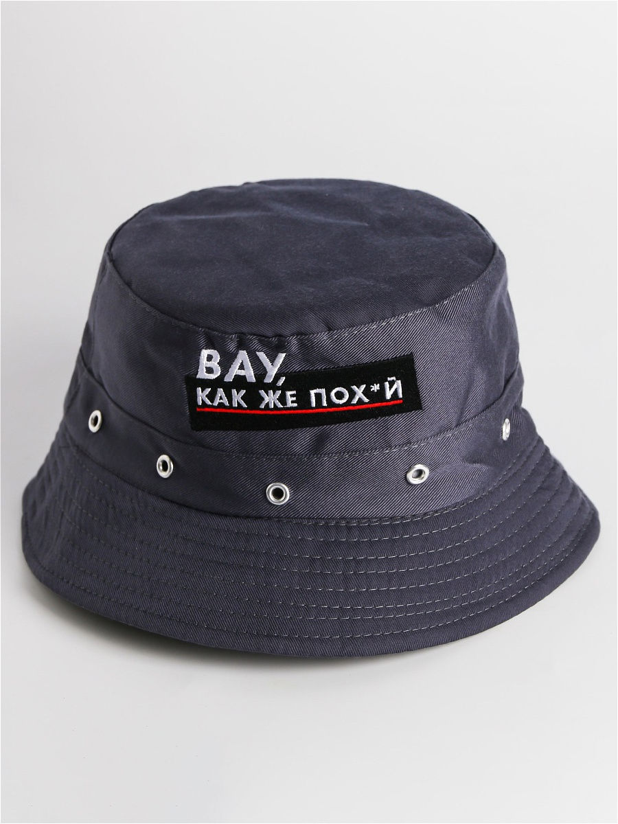 фото Панама вау, как же похxй, цвет серый, 56-58 рр. overhat