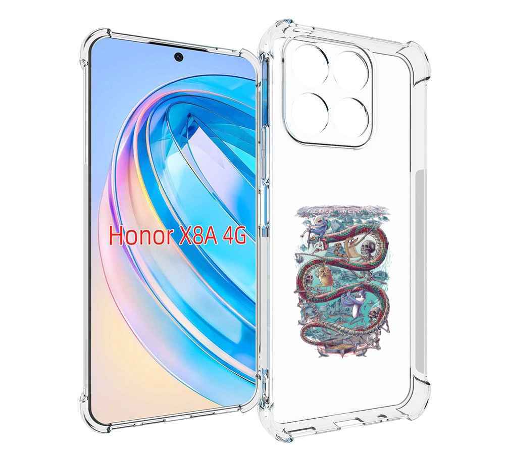 

Чехол MyPads время приключений страшилка для Honor X8a, Tocco