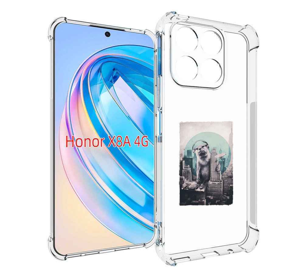 

Чехол MyPads выдра в городе для Honor X8a, Tocco