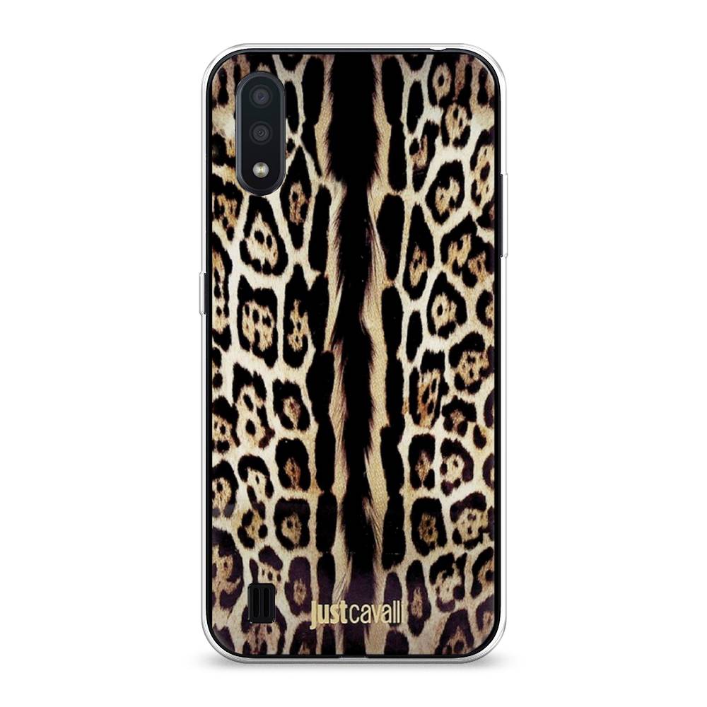 

Чехол на Samsung Galaxy A01 "Леопард кавалли", Черный;коричневый, 29550-1