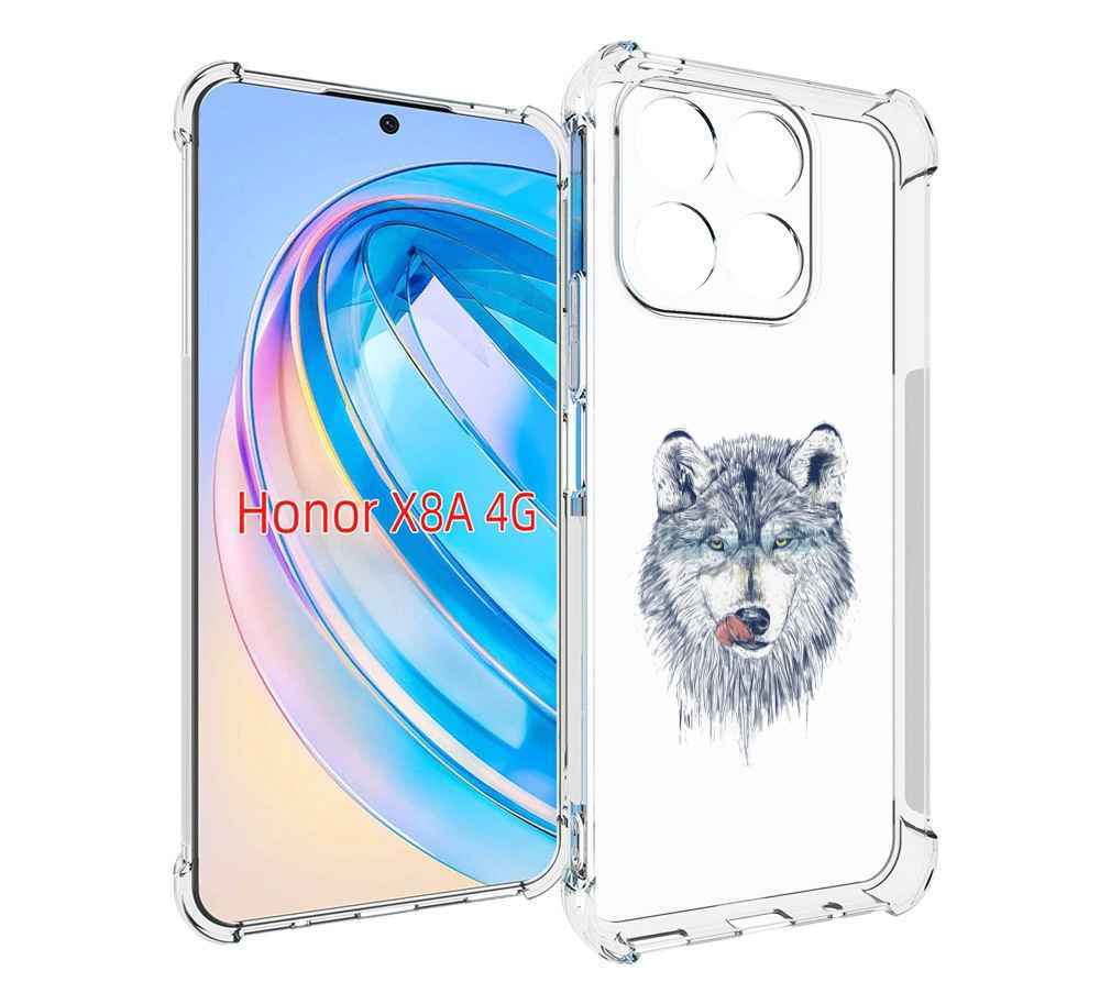 

Чехол MyPads голодгый волк для Honor X8a, Tocco