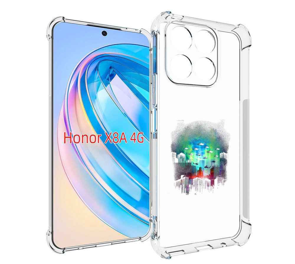 

Чехол MyPads город в свечении для Honor X8a, Tocco