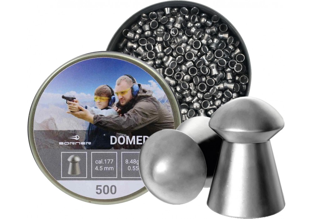 фото Пули для пневматики borner domed 4,5 мм, 0,55 гр, 500 шт