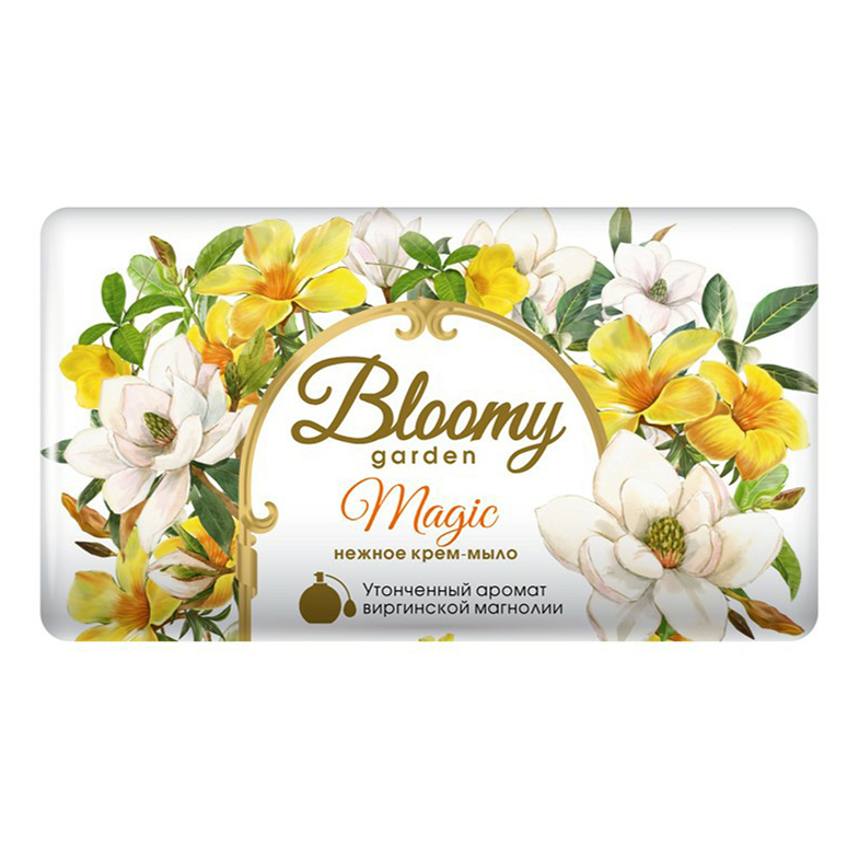 Крем-мыло туалетное твердое Bloomy Garden Magic 90 г мыло туалетное твердое лаванда la