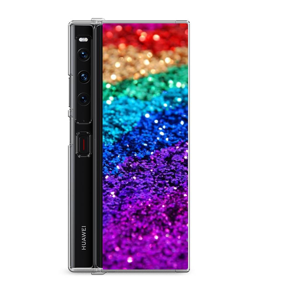 

Силиконовый чехол "Блестящая радуга рисунок" на Huawei Mate Xs 2 / Хуавеи Мате Xs 2