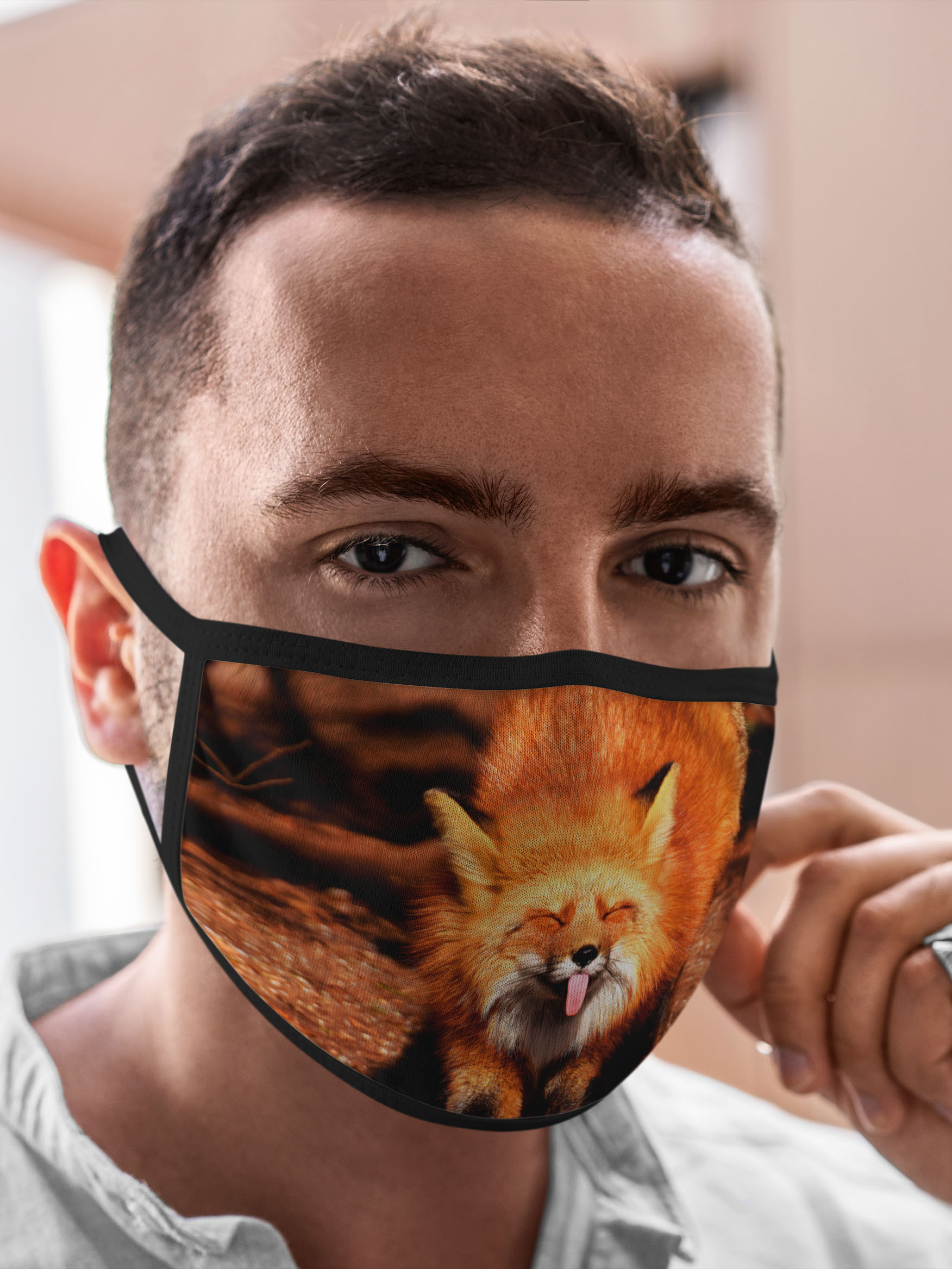 

Многоразовая маска унисекс Burnettie Лисы Лиса С Языком, Разноцветный, Лисы Лиса С Языком