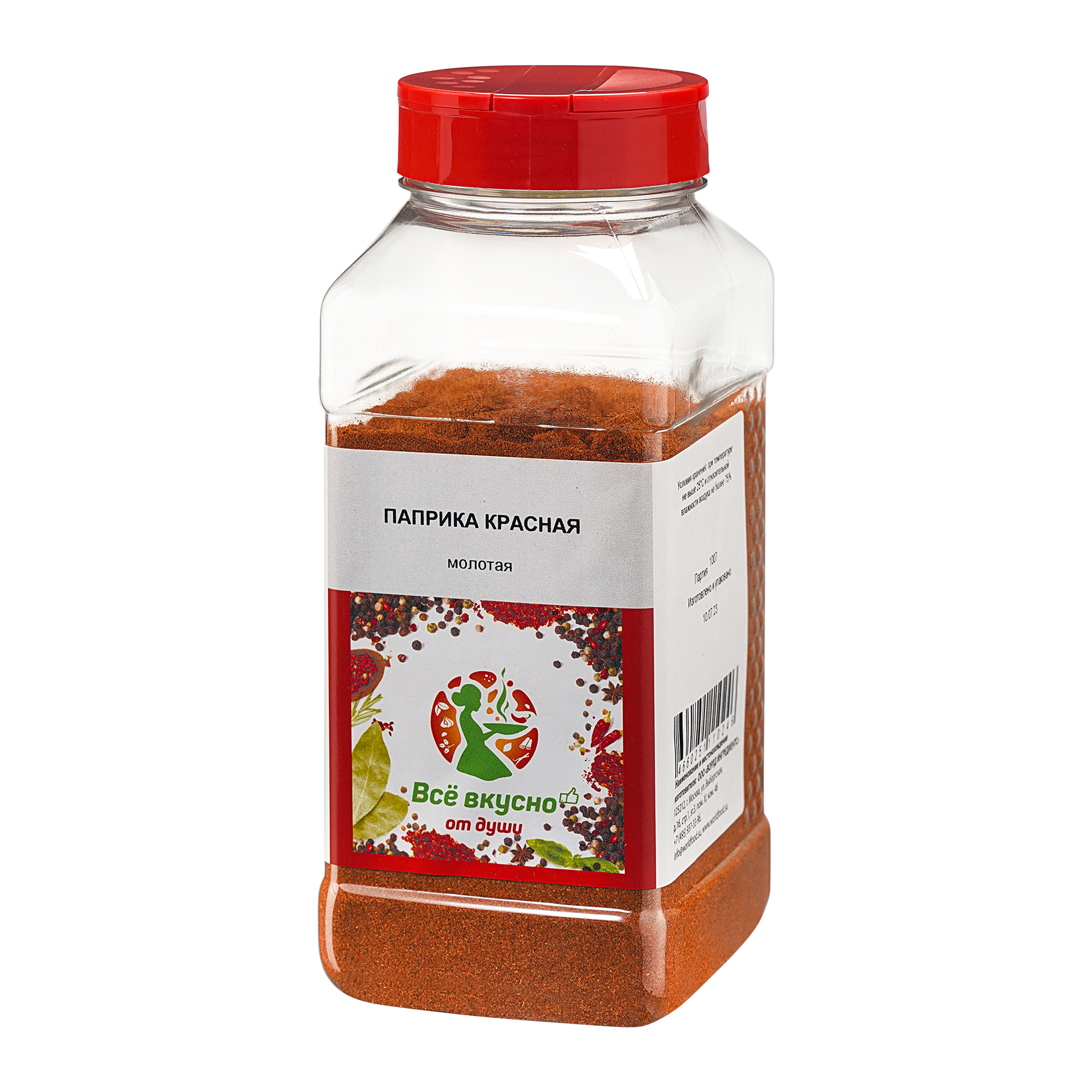 Паприка ВСЁ ВКУСНО ОТ ДУШИ красная молотая, 400 г