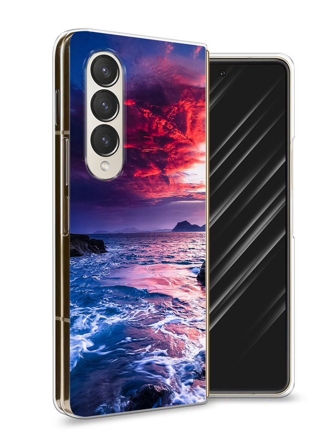 

Чехол Awog на Samsung Galaxy Z Fold 4 / Самсунг Галакси Зет Фолд 4 "Волны 1", Разноцветный, 2106950-4