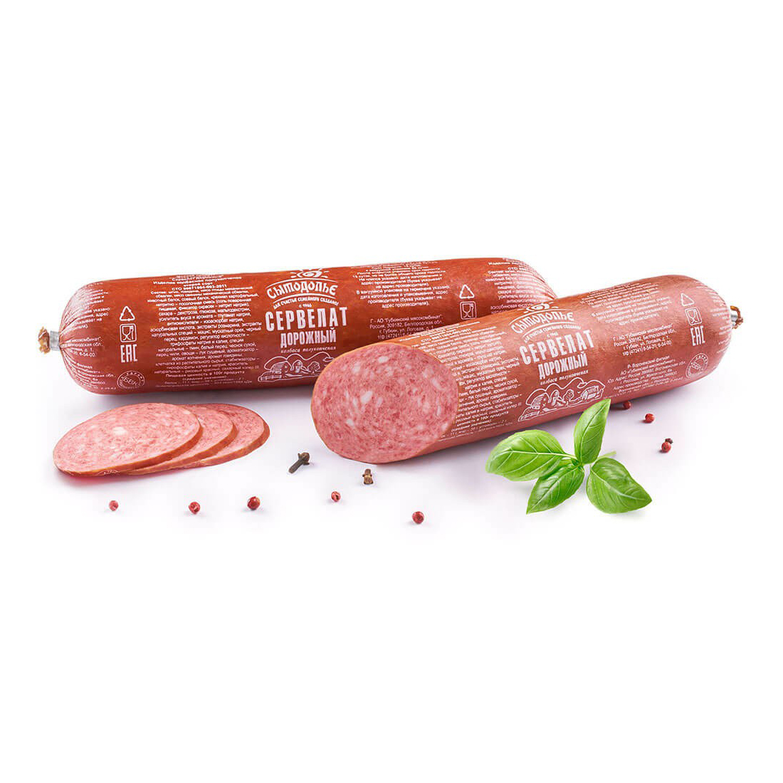 

Колбаса Сытодолье Сервелат Дорожный полукопченая +-500 г