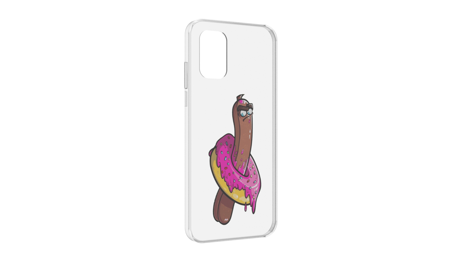 

Чехол задняя-панель-накладка-бампер MyPads эклер в пончике для Nokia G21 противоударный, Прозрачный, Tocco