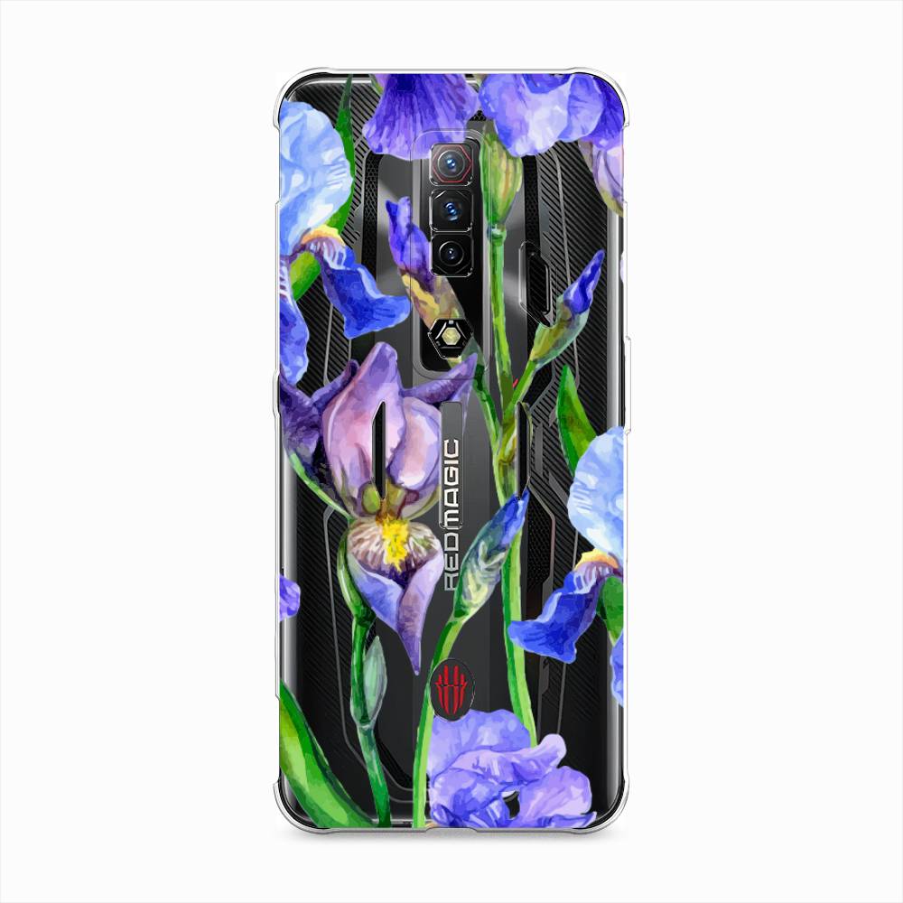 

Чехол Awog на ZTE Nubia Red Magic 7S / ЗТЕ Нубия Ред Мэджик 7С "Синие ирисы", Разноцветный, 136350-8