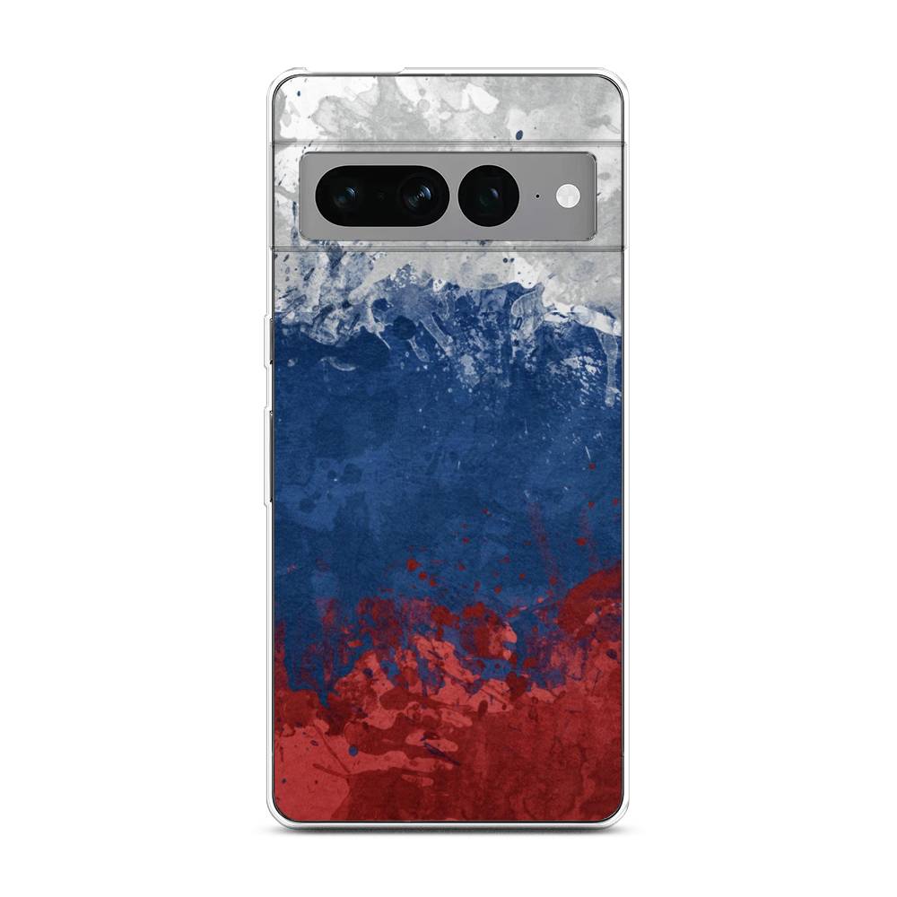 фото Силиконовый чехол "флаг россии неровный" на google pixel 7 pro / гугл пиксель 7 про awog