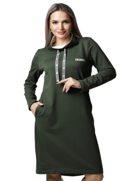 

Платье женское Elenatex П-120 хаки 54 RU, П-120