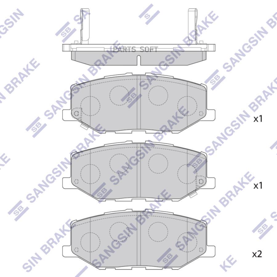 

Тормозные колодки Sangsin brake sp4426