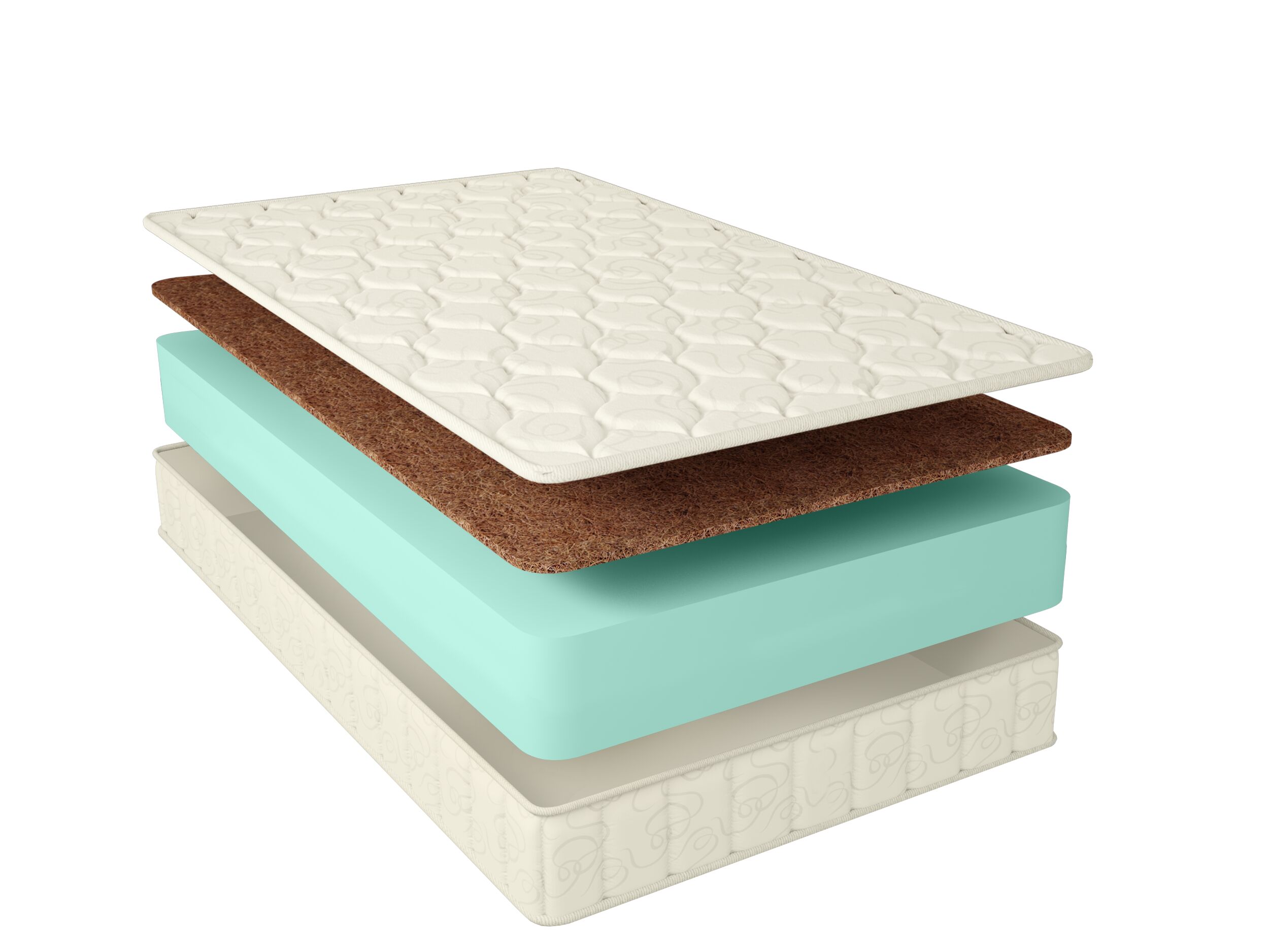 

Матрас Benartti Roll Standart Hard 115х195, Бежевый;белый;серый;серебристый, Roll Standart Hard