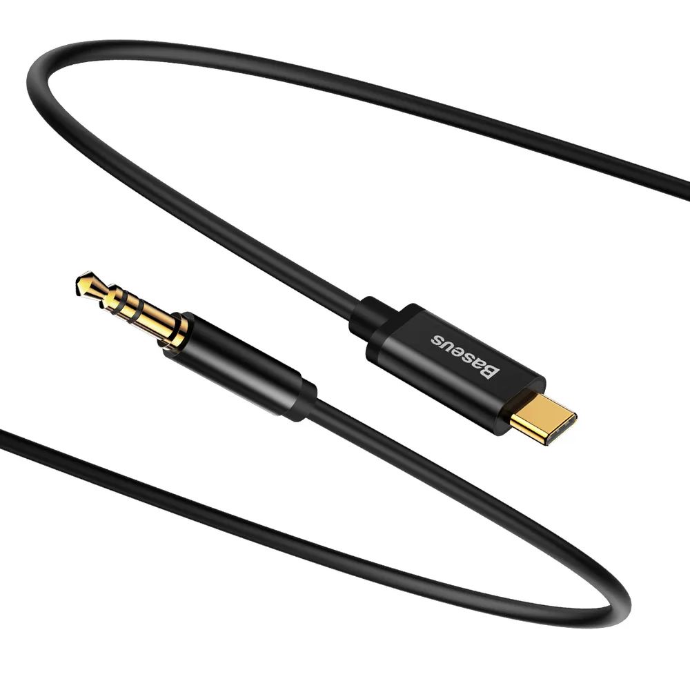 Аудио кабель Baseus Yiven Type-C male To 3.5 male Audio Cable M01 Black 1.2M