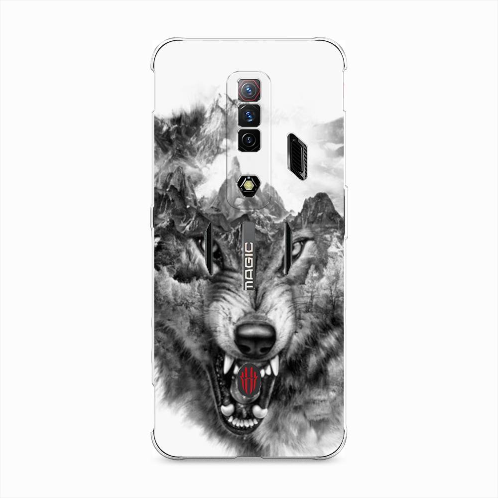 

Чехол Awog на ZTE Nubia Red Magic 7S / ЗТЕ Нубия Ред Мэджик 7С "Волк в горах", Разноцветный, 136350-1