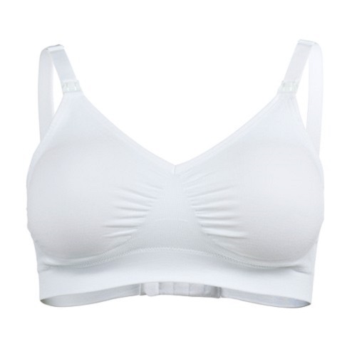 Бюстгальтер для беременных женский Medela Comfy bra, белый, S medela бюстгальтер для беременных и кормящих мам ultimate bodyfit bra