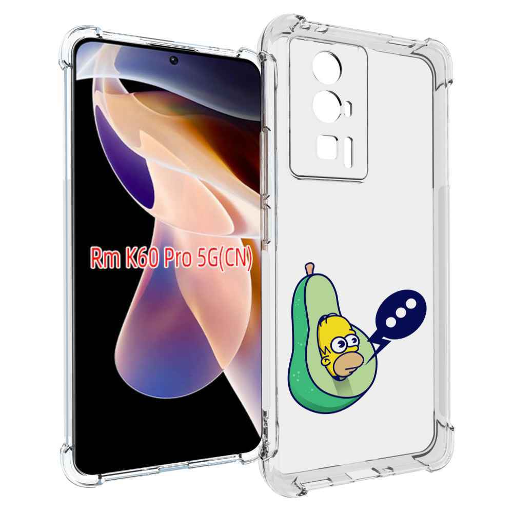 

Чехол MyPads Гомер-авокадо для Xiaomi Redmi K60 Pro, Прозрачный, Tocco