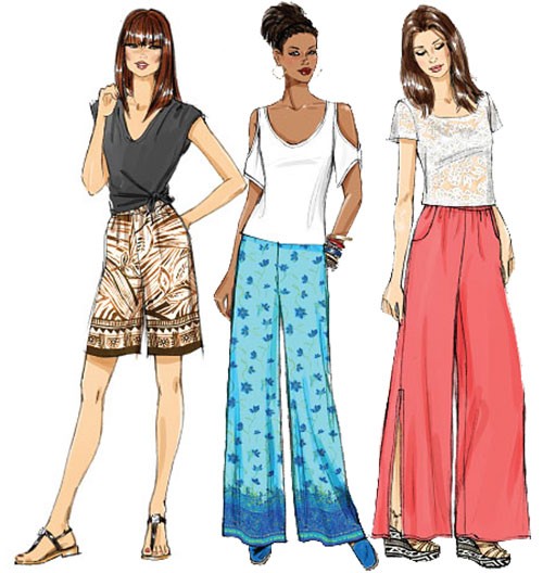 

Выкройка Butterick №5893 — Брюки, Шорты