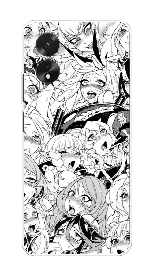 

Чехол на Oppo A38/A18 "Ахегао манга тян", Черный;белый;серый, 2515450-1