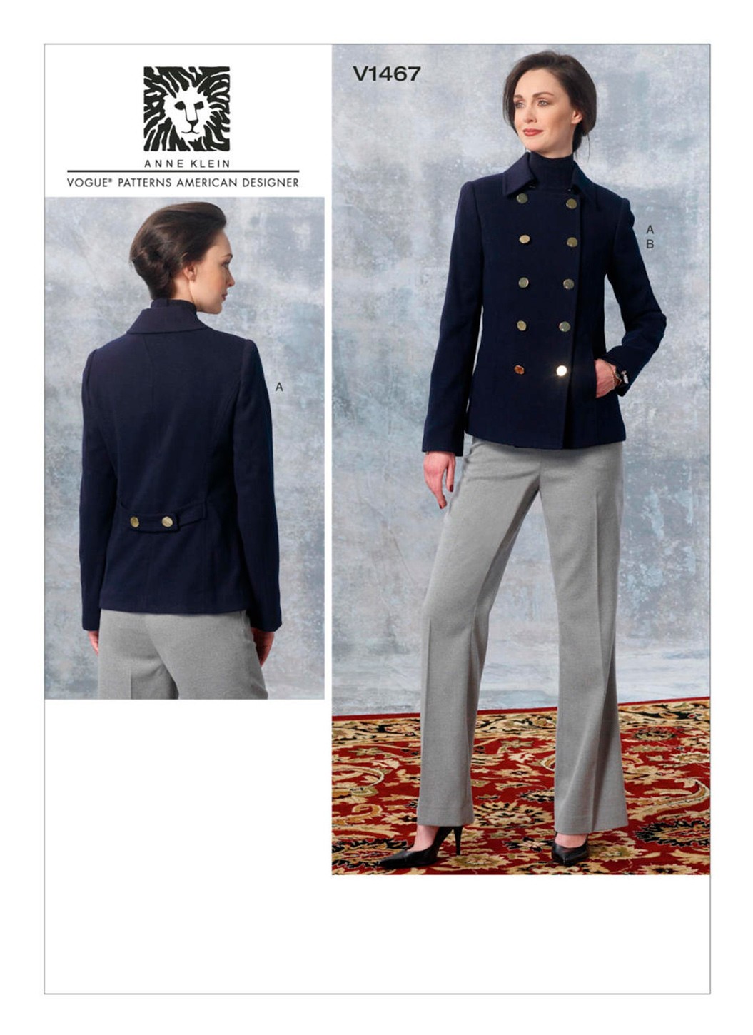 

Выкройка Vogue №1467 — Жакет, брюки от Anne Klein