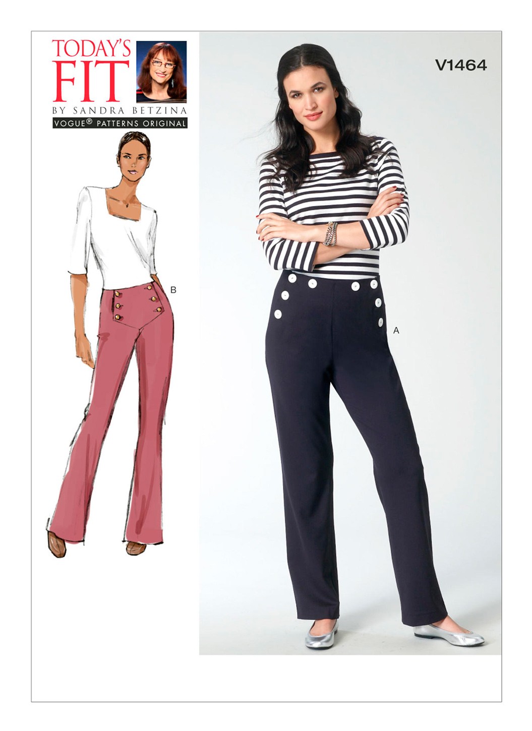 

Выкройка Vogue №1464 — Брюки от Today's Fit by Sandra Betzina