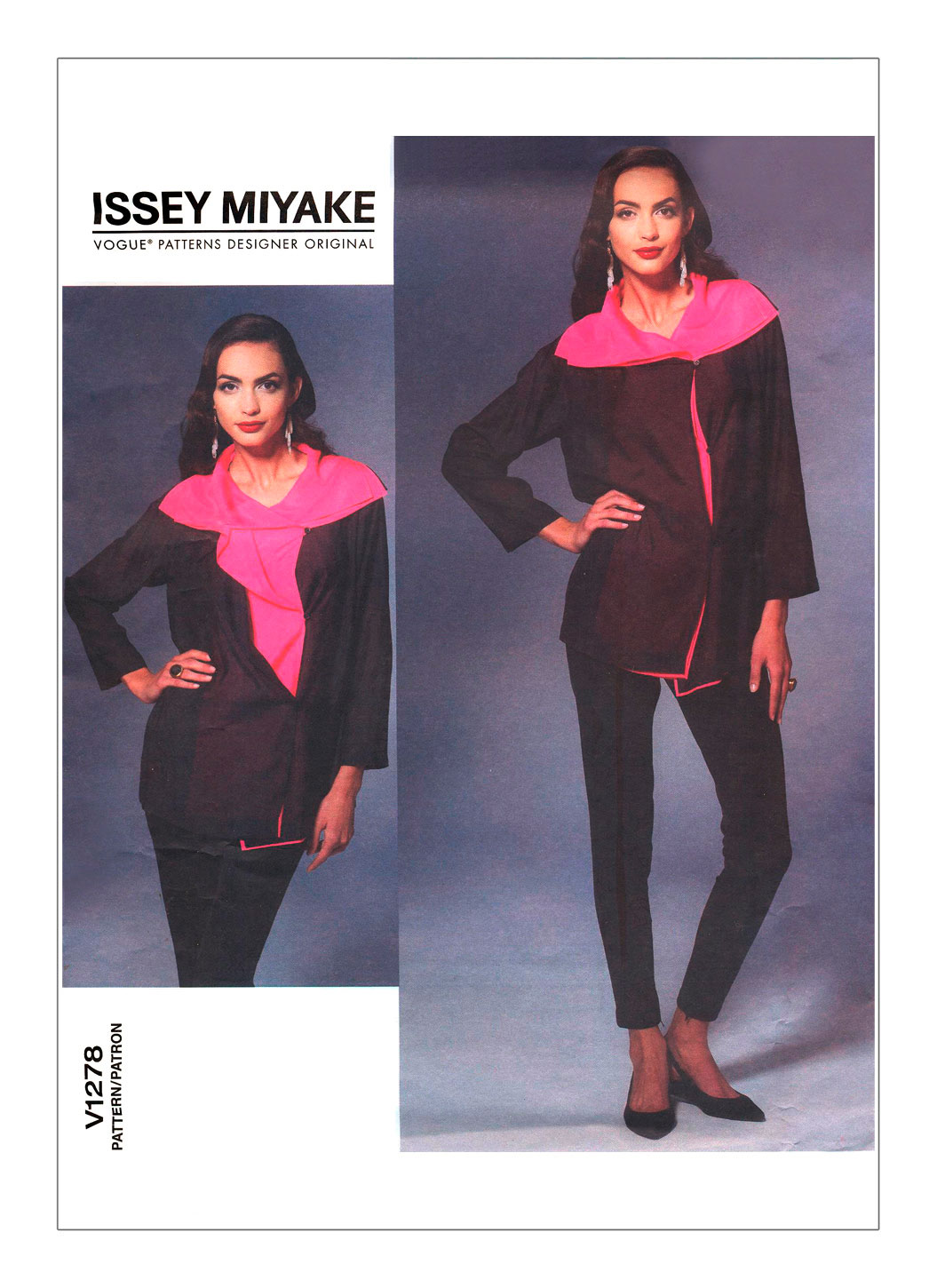 

Выкройка Vogue №1278 — Жакет, узкие брюки от Issey Miyake