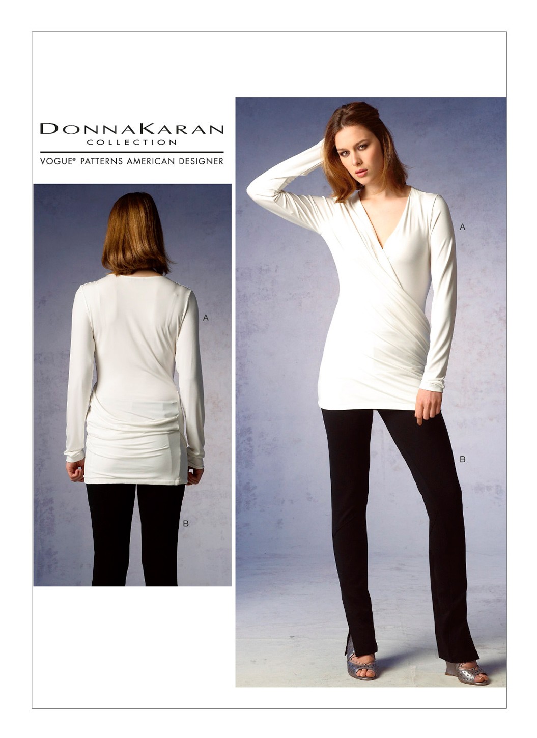 

Выкройка Vogue №1378 — Пуловер, брюки от Donna Karan