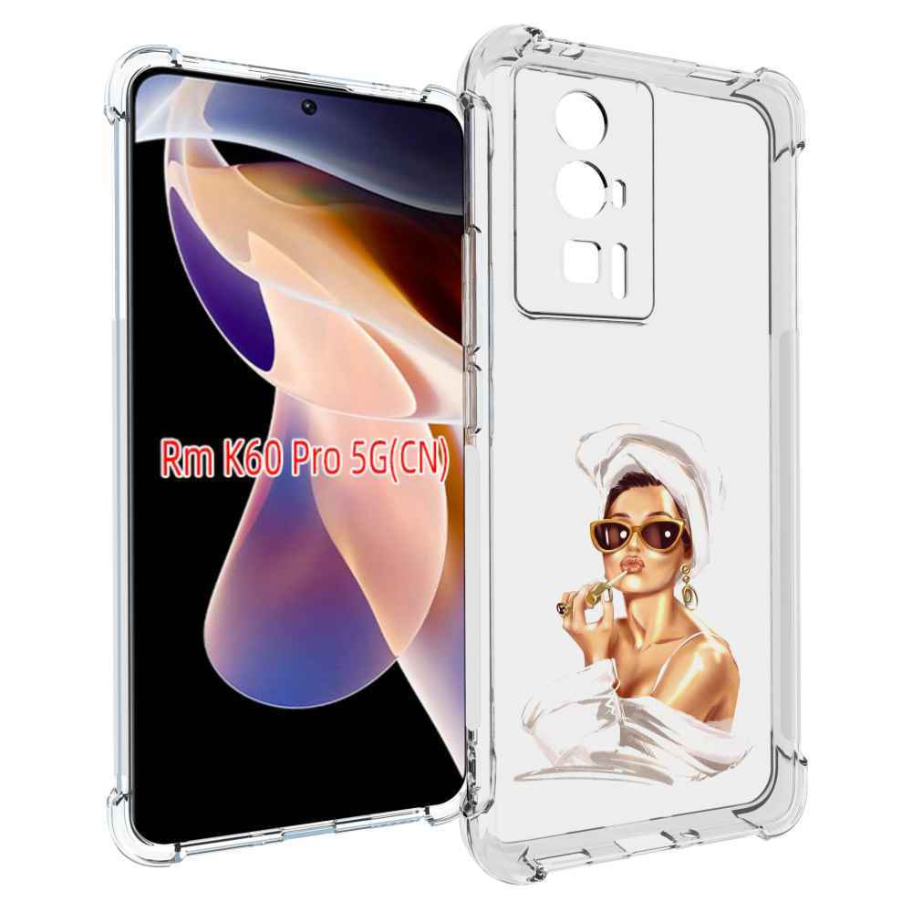 

Чехол MyPads Девушка-утром женский для Xiaomi Redmi K60 Pro, Прозрачный, Tocco