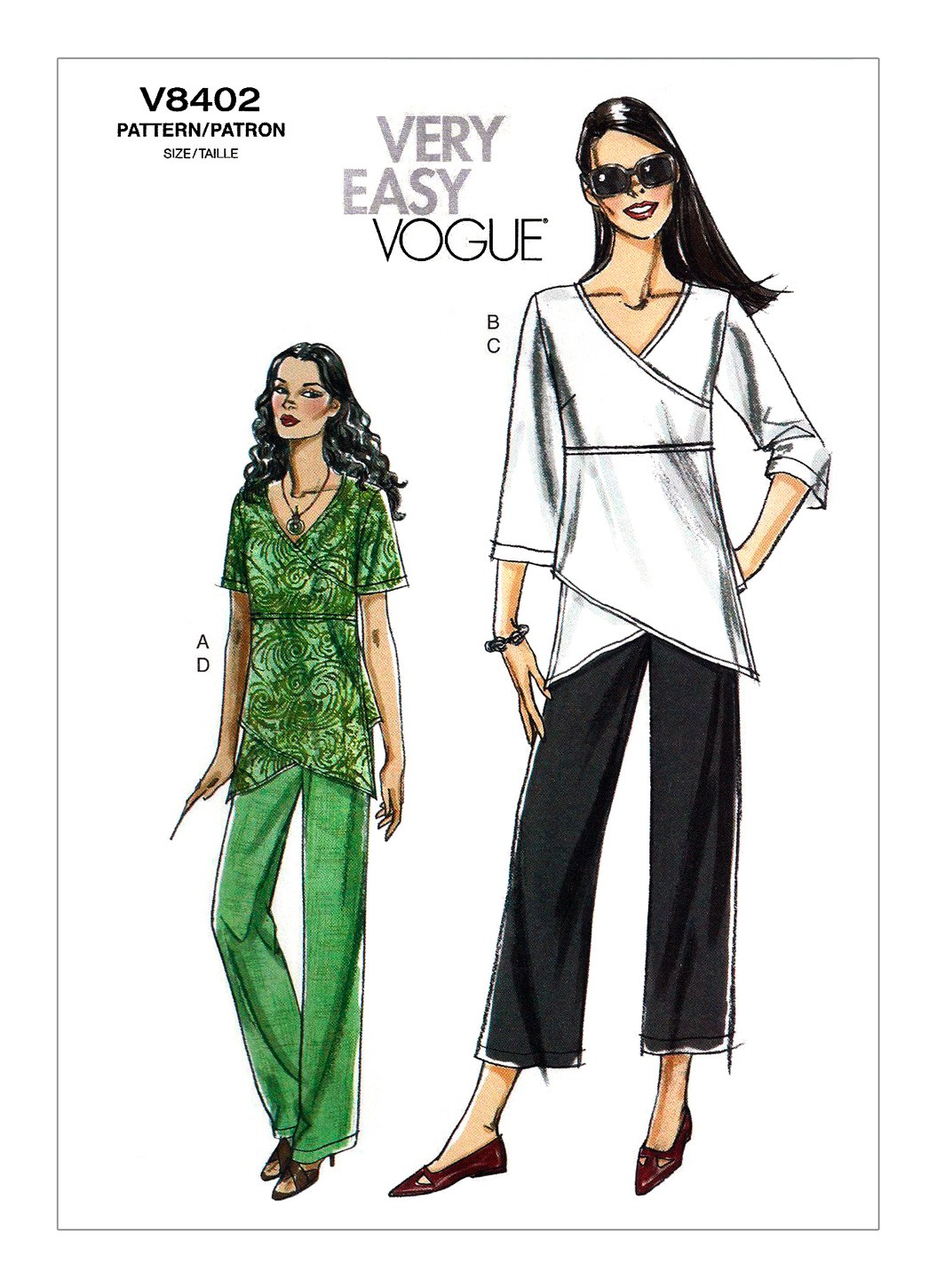 

Выкройка Vogue №8402 — Туника, Брюки