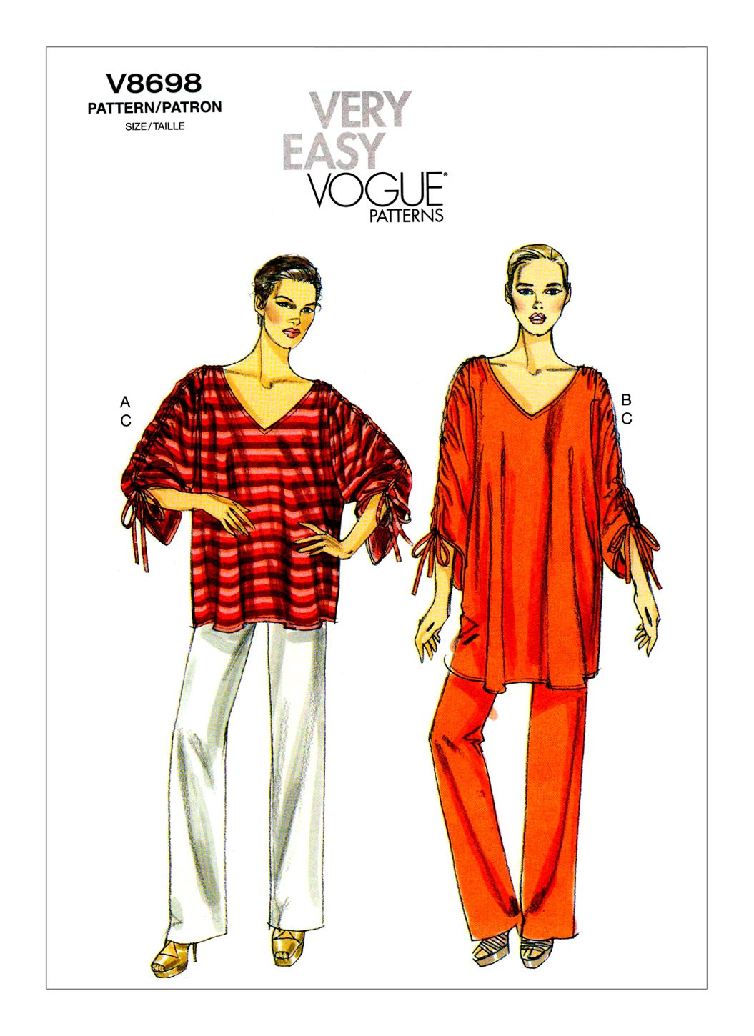 

Выкройка Vogue №8698 — Туника, Брюки