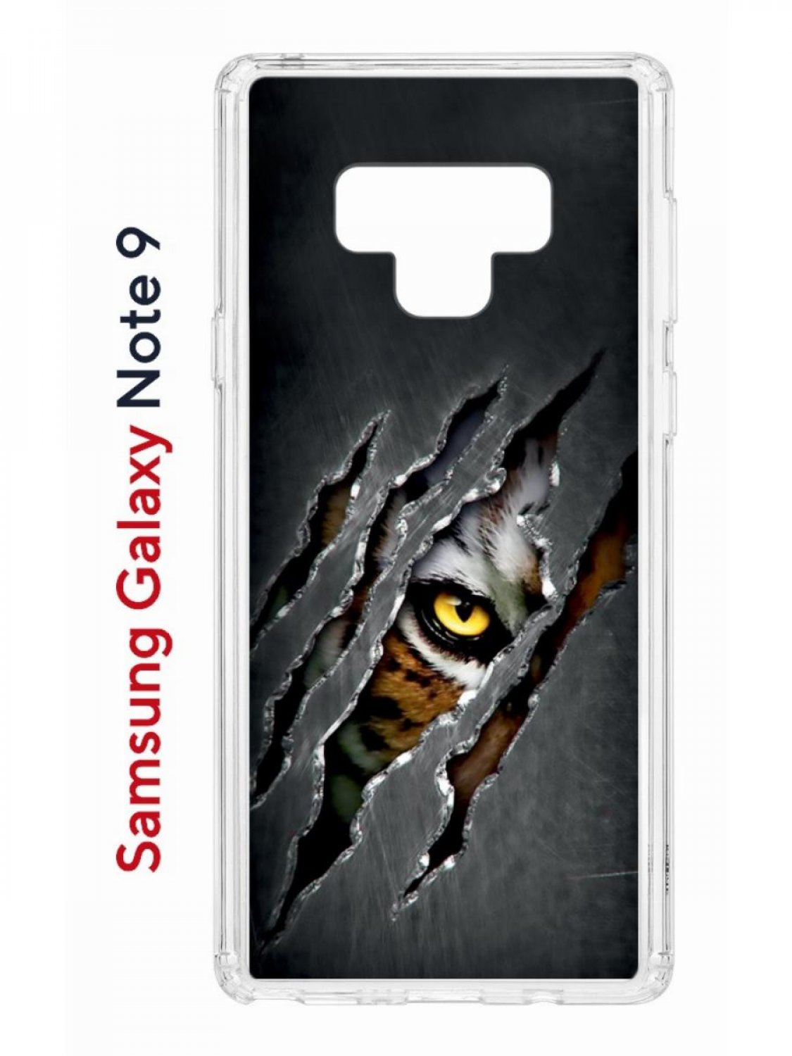 Чехол на Samsung Galaxy Note 9 с принтом Kruche Print Тигриный глаз,противоударный бампер
