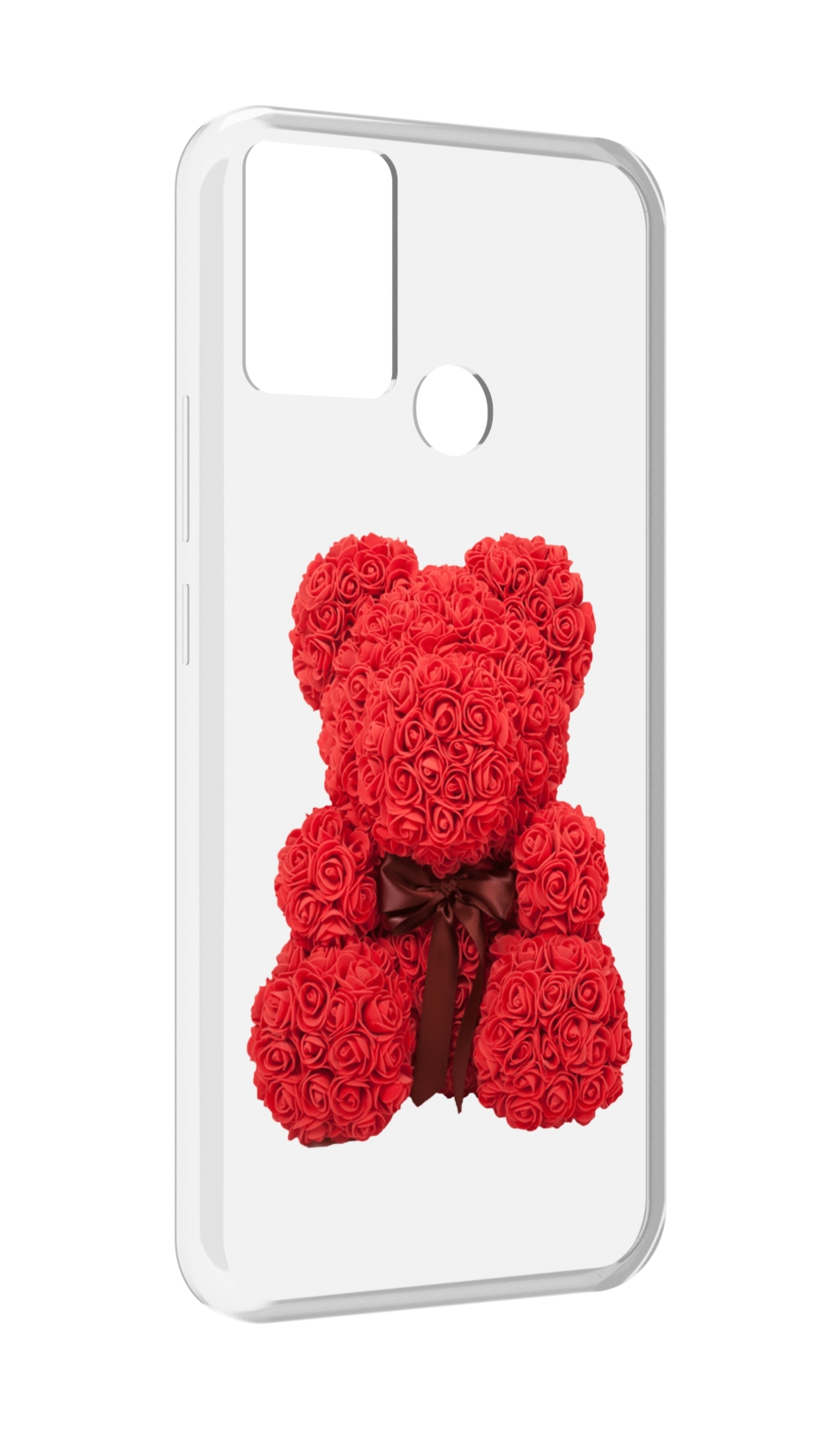 

Чехол MyPads мишка-из-розочек для Infinix Hot 11 Play, Прозрачный, Tocco